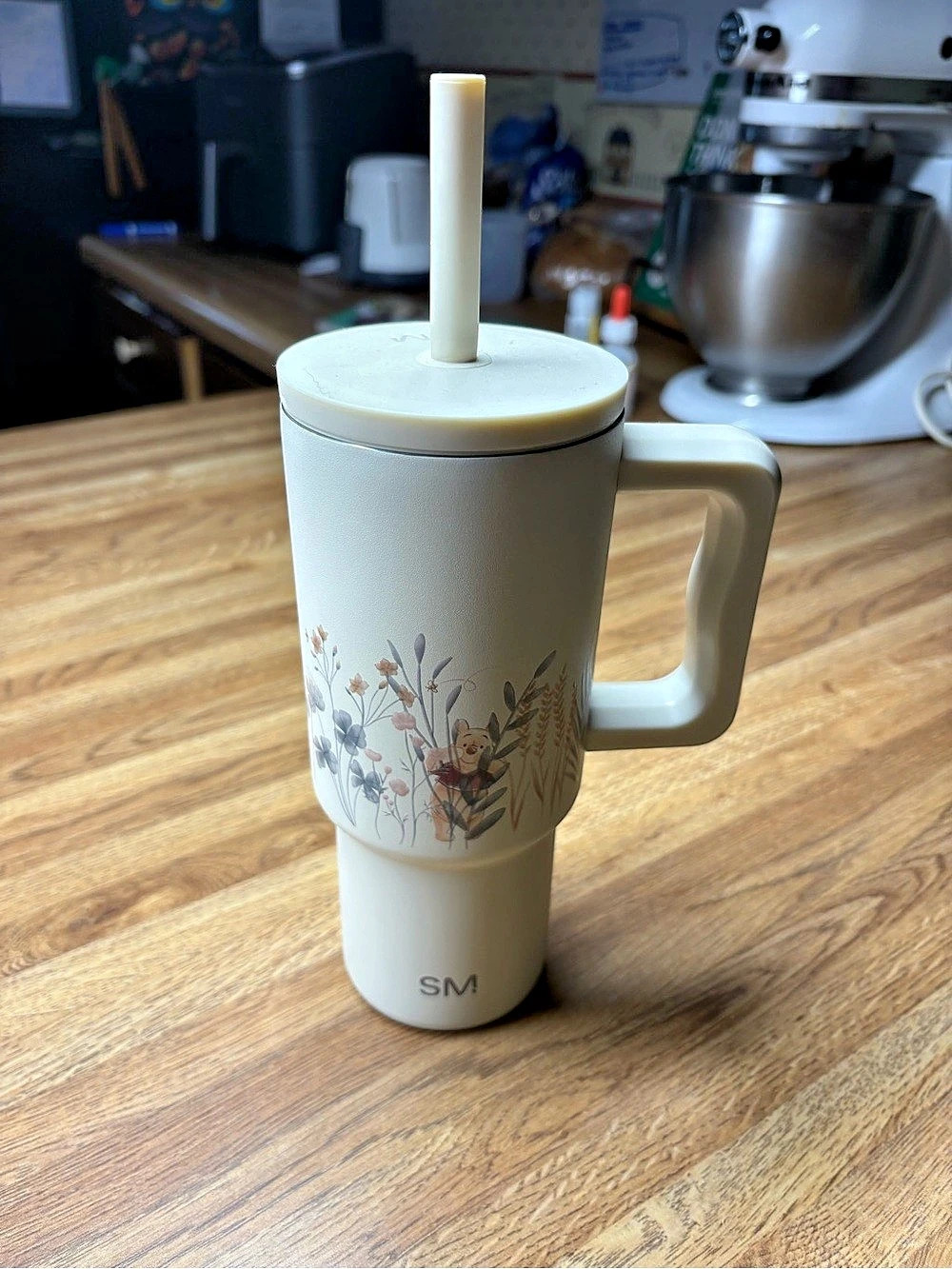 Simple Modern Trek Tumbler Winnie the Pooh in the Wilderness Floral Cream